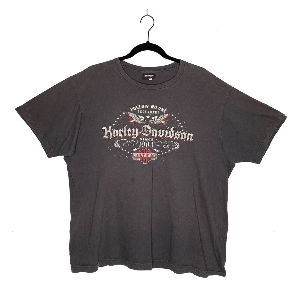Harley Davidson 2011 Myrtle Beach SC Angel Wings T Shirt Men's‎ XL Follow No One